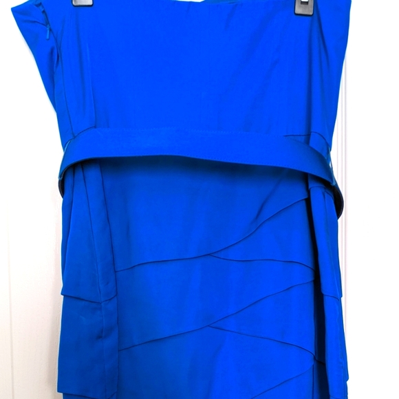 👗Trina Turk Strapless Peacock Blue Cocktail Dress- Size 10 - Picture 3 of 10